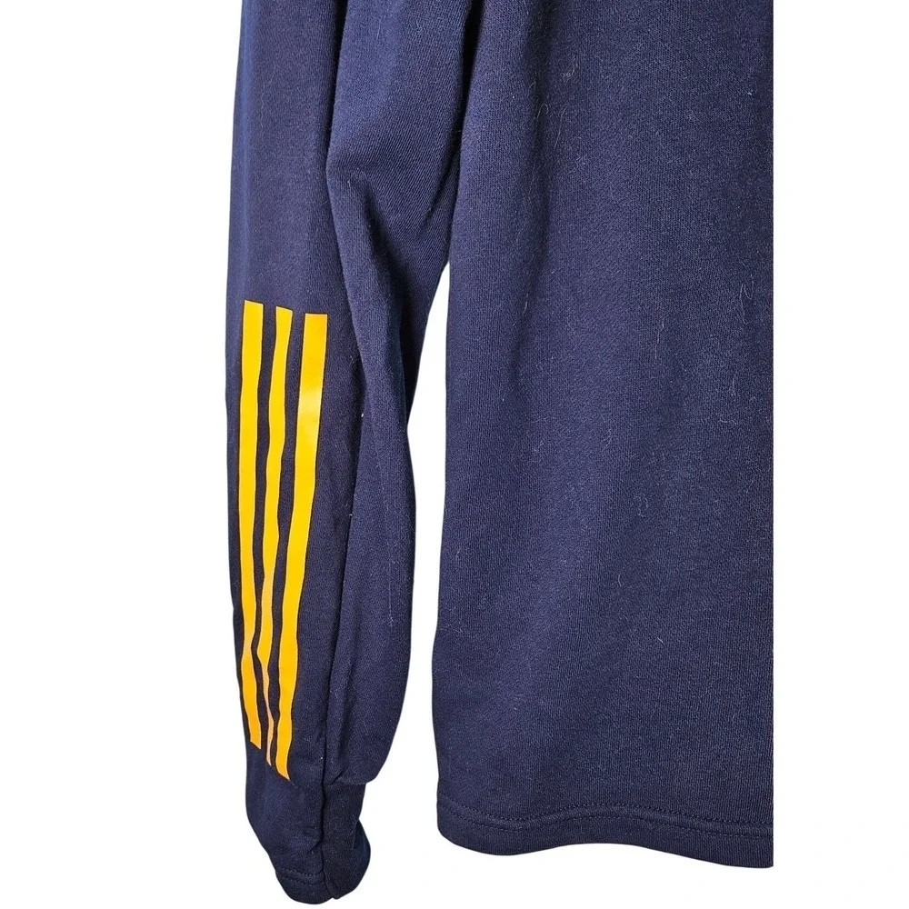 Adidas LA Galaxy Quarter Zip Hoodie Mens Large Navy‎ Blue Soccer Gorpcore MLS